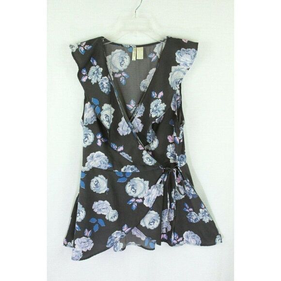 Japna Floral Wrap Top - Picture 2 of 6
